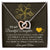 Feel My Love - Best Gift For Daughter Interlocking Hearts Necklace