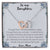 To My Daughter. Through Thick And Thin - Love Mom Interlocking Hearts Necklace