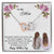 Thank You For Never Giving Up On Me Mother - Necklace Interlocking Hearts Necklace