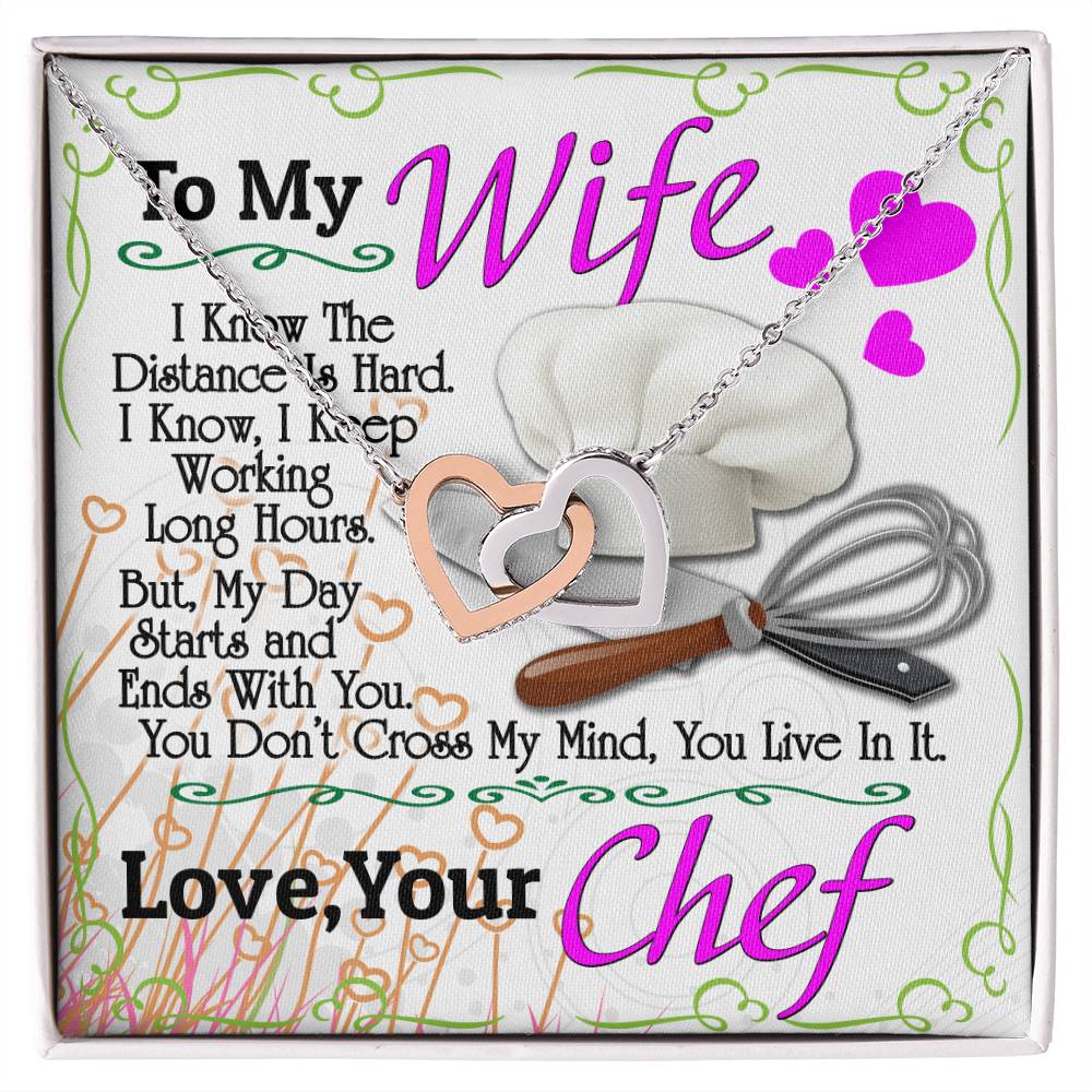 Chef&#39;S Wife - Interlocking Heart Necklace Interlocking Hearts Necklace