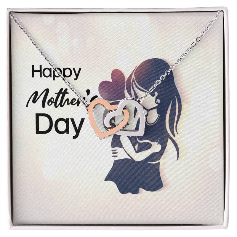 Happy Mother'S Day - Interlocking Heart Necklace Interlocking Hearts Necklace