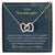 To My Granddaughter May The Bond Between You Two Last Forever Necklace Interlocking Hearts Necklace