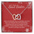 There Are Friends Who Become Family - Interlocking Hearts Necklace For Soul Sister
