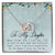 To My Daughter Interlocking Hearts Necklace Message Card