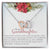 To My Granddaughter Interlocking Hearts Necklace