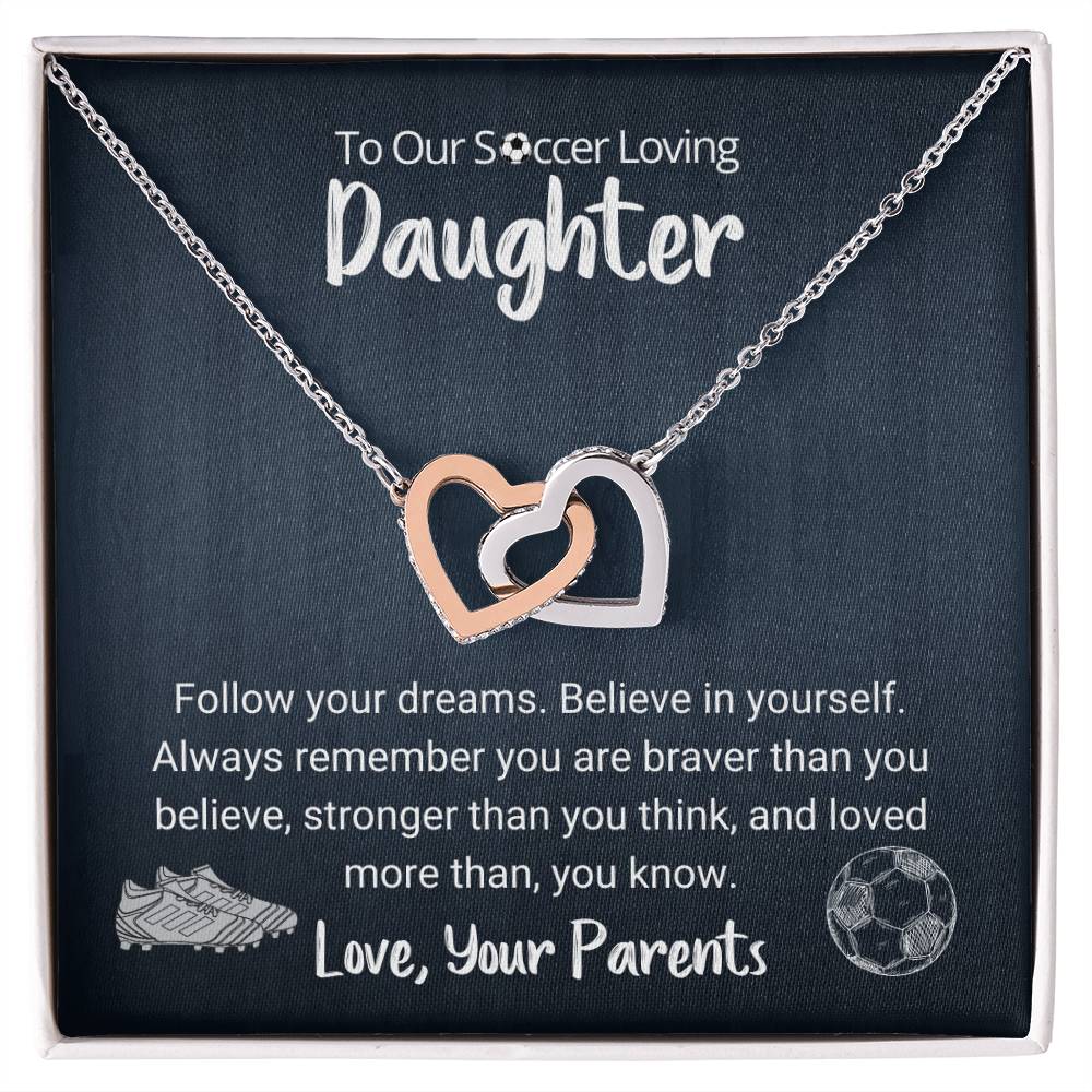 Follow Your Dreams Necklace Interlocking Hearts Necklace