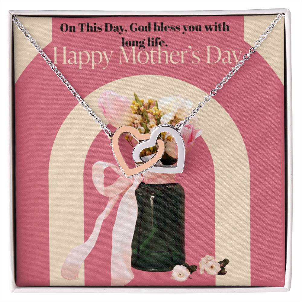 Happy Mother'S Dayike Mens Production Interlocking Hearts Necklace
