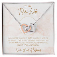 Hearts Necklace Gift For Future Wife Gift For Her Interlocking Hearts Necklace