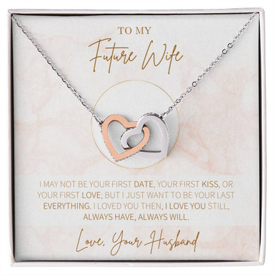 Hearts Necklace Gift For Future Wife Gift For Her Interlocking Hearts Necklace