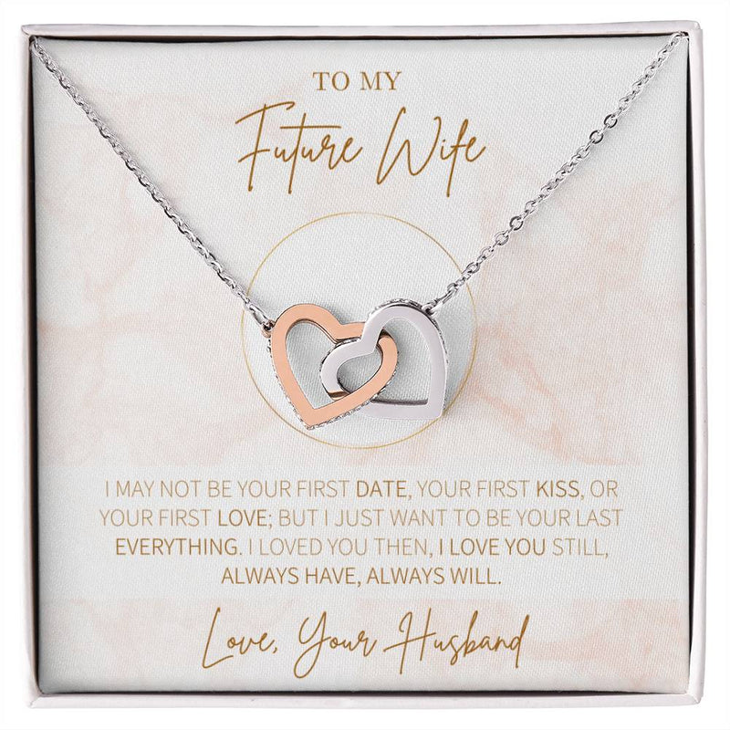 Hearts Necklace Gift For Future Wife Gift For Her Interlocking Hearts Necklace