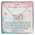 To My Daughter-In-Law - I Will Love You Always - Necklace Interlocking Hearts Necklace