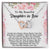 To My Beautiful Daughter In Law Hearts Necklace - Perfect Gift Interlocking Hearts Necklace
