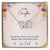 To My Daughter From Dad Interlocking Hearts Necklace