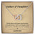 Gift For Daughter- Father And Daughter Their Hearts As One A Link That Can Never Be Undone Interlocking Hearts Necklace