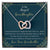 To My Angel Granddaughter - Neither Time Nor Distance Will Lessen My Love For You - Necklace Interlocking Hearts Necklace