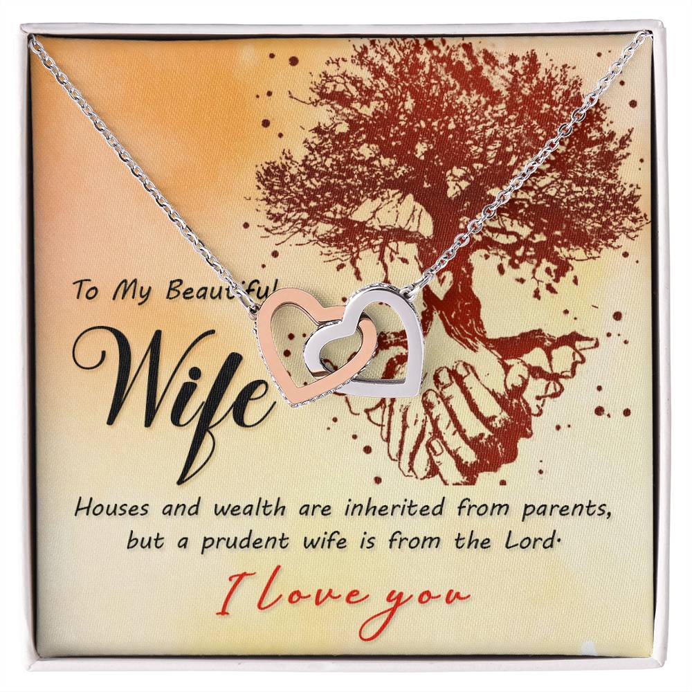 Romantic Gift For Wife - No One Loves You Like I Do V2 Anniversary Gift From Husband Valentine'S Day Present Interlocking Hearts Necklace