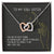 To My Soul Sister Two Hearts Necklace Interlocking Hearts Necklace
