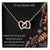 To My Wife Interlocking Hearts Necklace
