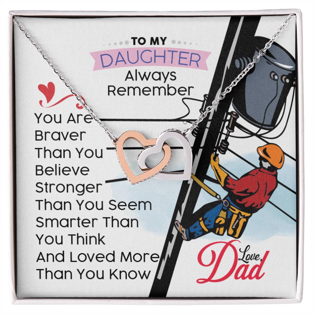 Lineman'S Daughter - Interlocking Heart Necklace Interlocking Hearts Necklace