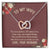 I'M Not Perfect Necklace Interlocking Hearts Necklace