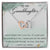 To My Granddaughter Interlocking Hearts Necklace Message Card
