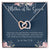 Mother Of The Groom Gift Necklace Wedding Gift Bridal Party Rehearsal Dinner Man Of My Dreams Parent Of Groom Mother In Law Gift Interlocking Hearts Necklace