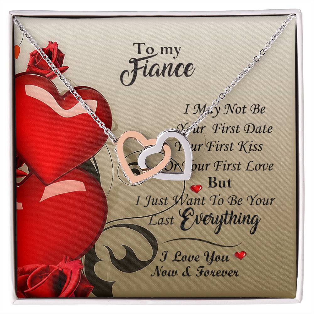 All Yours Necklace For Fiance Interlocking Hearts Necklace