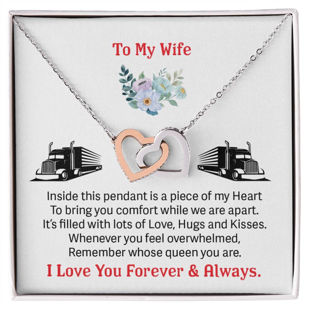 Trucker&#39;S Wife - Interlocking Heart Necklace Interlocking Hearts Necklace