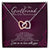 1 Anniversary Girlfriend Interlocking Hearts Necklace