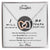 To My Daughter - I Will Always Be There For You Interlocking Hearts Necklace