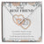 Alway Be There Best Friend Necklace Interlocking Hearts Necklace