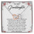 To My Granddaughter Interlocking Hearts Necklace Message Card