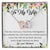 To My Wife Interlocking Hearts Necklace Message Card