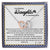 To My Daughter - Graduation Day Gift Interlocking Hearts Necklace