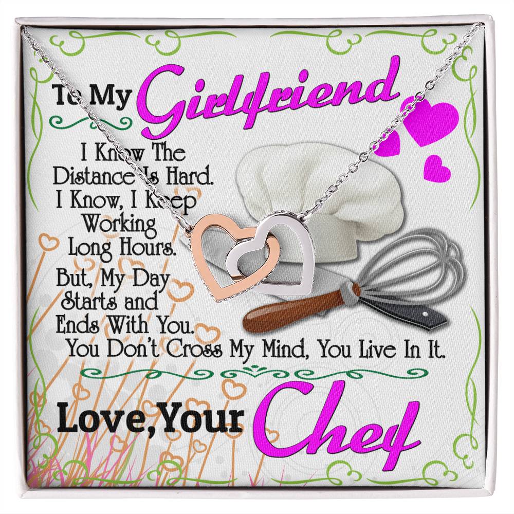 Chef&#39;S Girlfriend - Interlocking Heart Necklace Interlocking Hearts Necklace