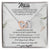 To My Mom Interlocking Hearts Necklace Message Card