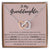 To My Granddaughter - Interlocking Hearts Necklace