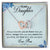 To My Daughter Interlocking Hearts Necklace Message Card