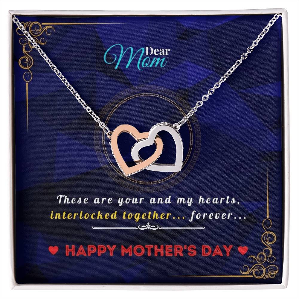 Interlocked Heart Necklace For Mothers Interlocking Hearts Necklace
