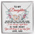To My Daughter - Love Dad Interlocking Hearts Necklace