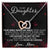 To My Daughter - You Make Me Smile - Unique Heart Bonding Necklace Gift Set Interlocking Hearts Necklace