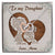 I'M Proud Of You - Best Gift For Daughter Interlocking Hearts Necklace