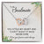 To My Wonderful Wife - Love From Soulmate - Love For Partner Interlocking Hearts Necklace