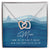 To My Mom My Anchor Interlocking Hearts Necklace Mother'S Day Message Card Gift