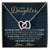 To My Daughter - You Are My Heart - Unique Heart Bonding Necklace Gift Set Interlocking Hearts Necklace