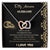 To My Awesome Husband Interlocked Hearts Necklace Interlocking Hearts Necklace