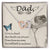 Dad - Love Is Board Thay Death Can Not Part - Necklace Interlocking Hearts Necklace