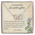 To My Granddaughter - Always In My Heart - Necklace Interlocking Hearts Necklace