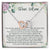 Dear Mom Interlocking Hearts Necklace Message Card