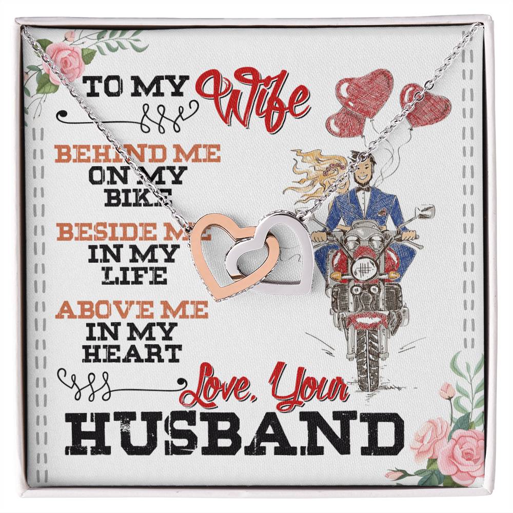 Biker&#39;S Wife - Interlocking Heart Necklace Interlocking Hearts Necklace